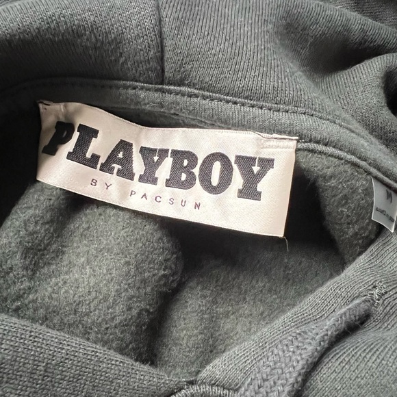 PLAYBOY Hoodie Sweatshirt Black Size M - Picture 7 of 11